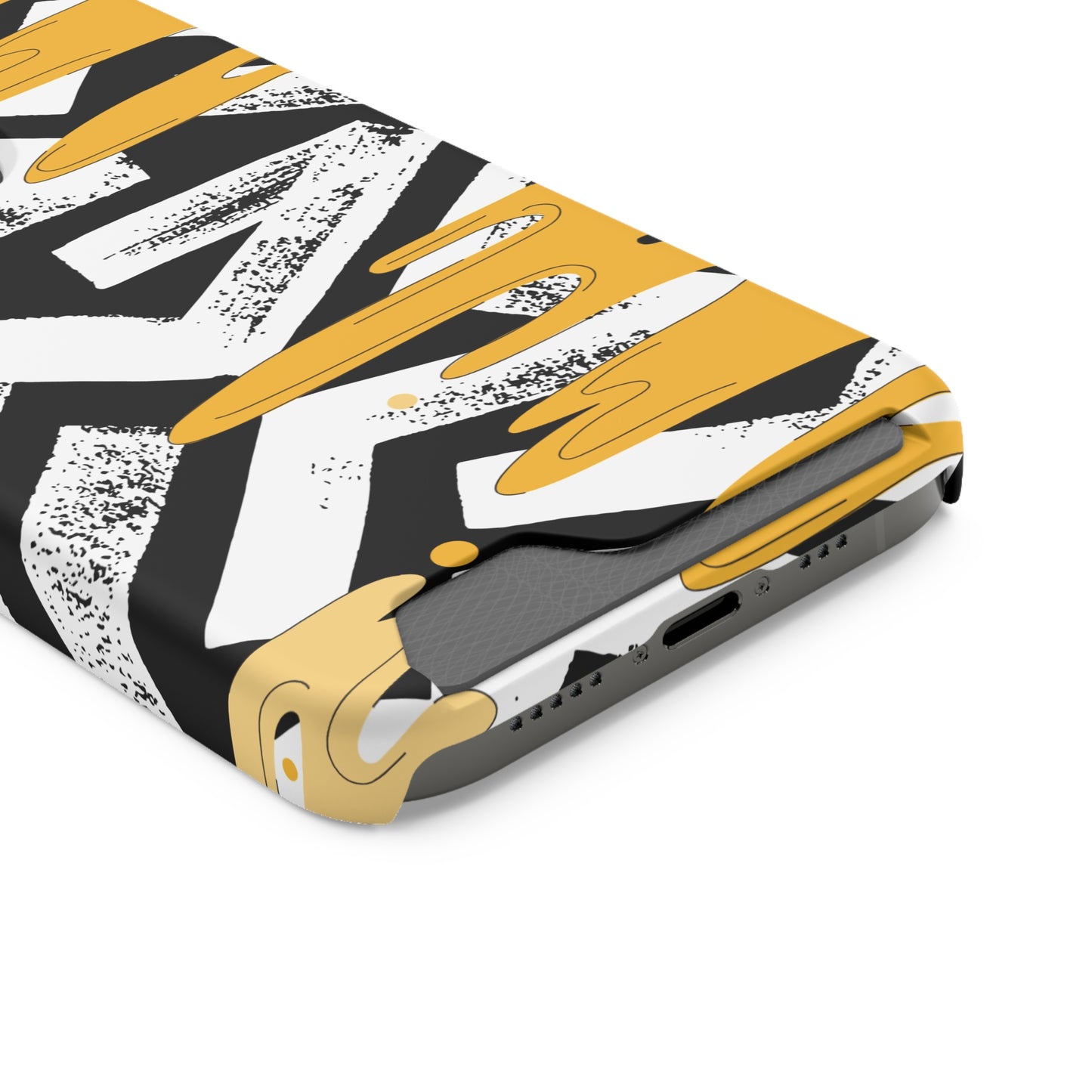 Decorative Phone Case with Card Holder - Unique Phone Cases - Decorative Print Phone Case