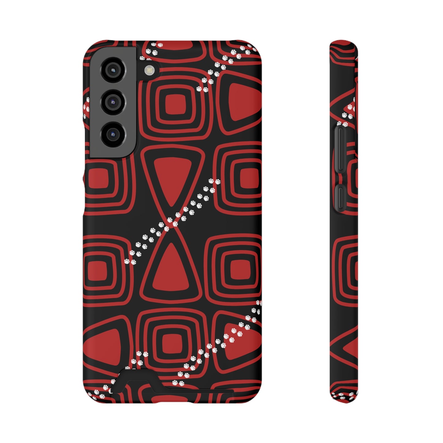 Ethnic Phone Case with Card Holder - Unique Phone Cases - Ethnic Print Phone Case
