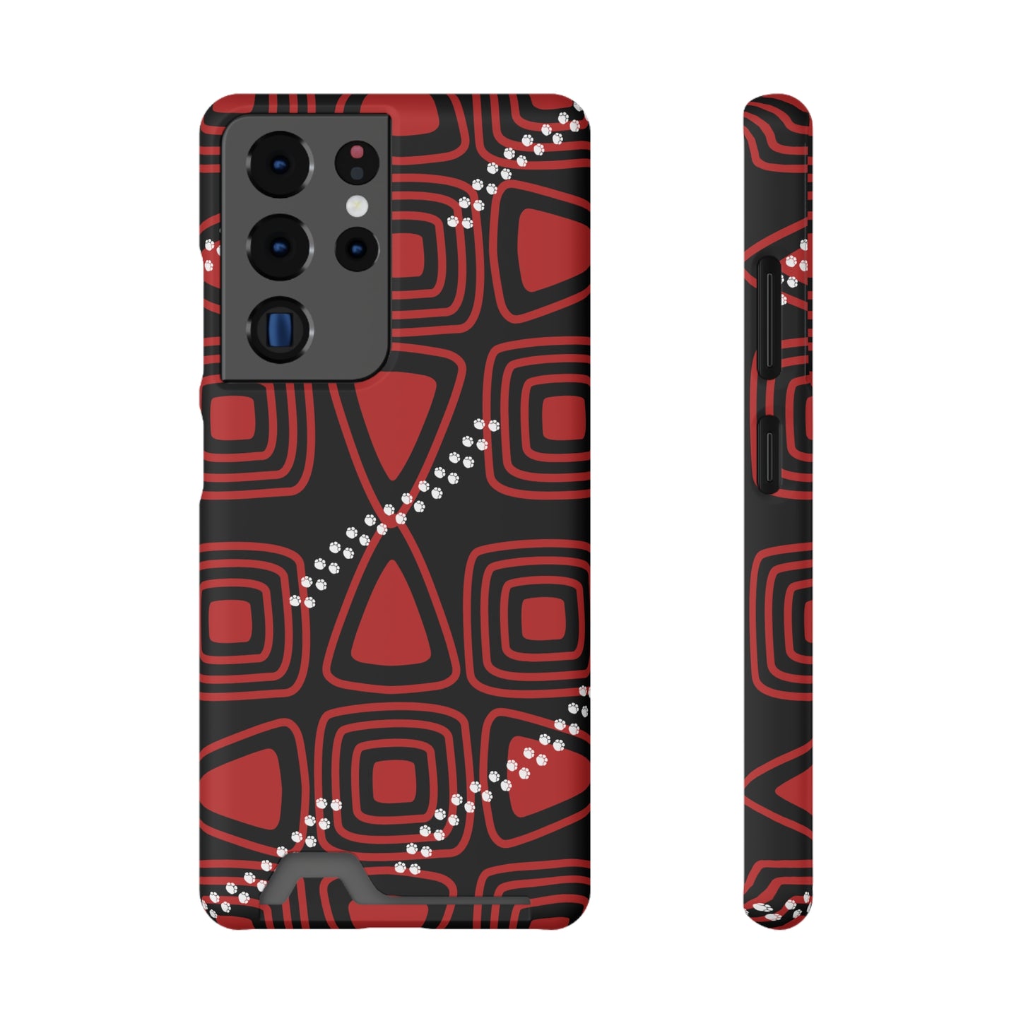 Ethnic Phone Case with Card Holder - Unique Phone Cases - Ethnic Print Phone Case
