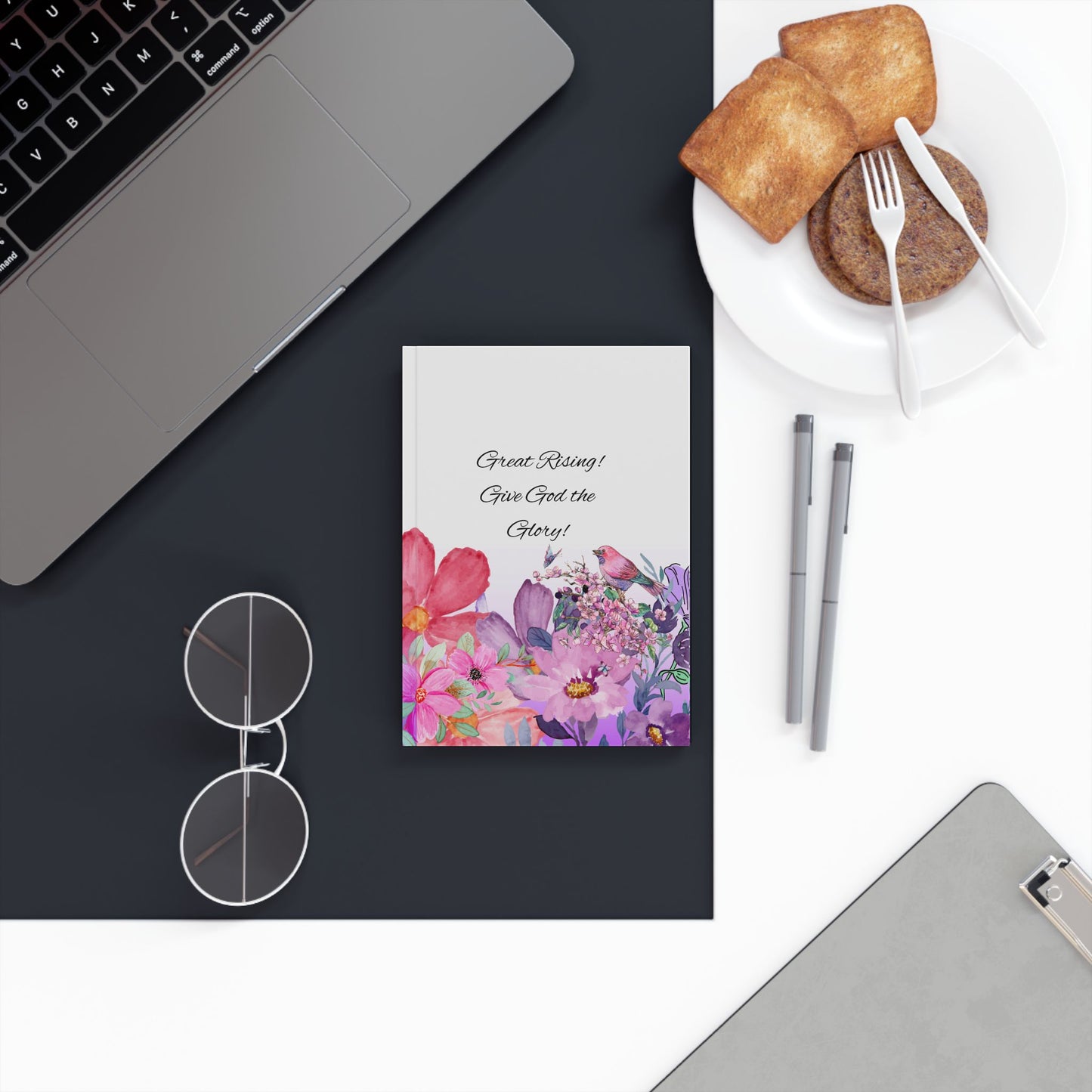 Great Rising-Give God the Glory - Hard Backed Journal - Inspirational - Gifts for Women