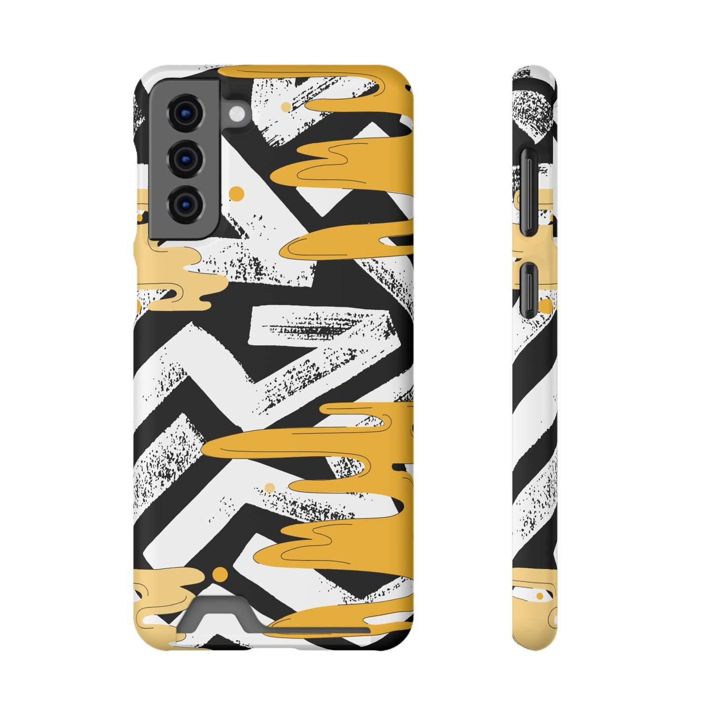 Decorative Phone Case with Card Holder - Unique Phone Cases - Decorative Print Phone Case