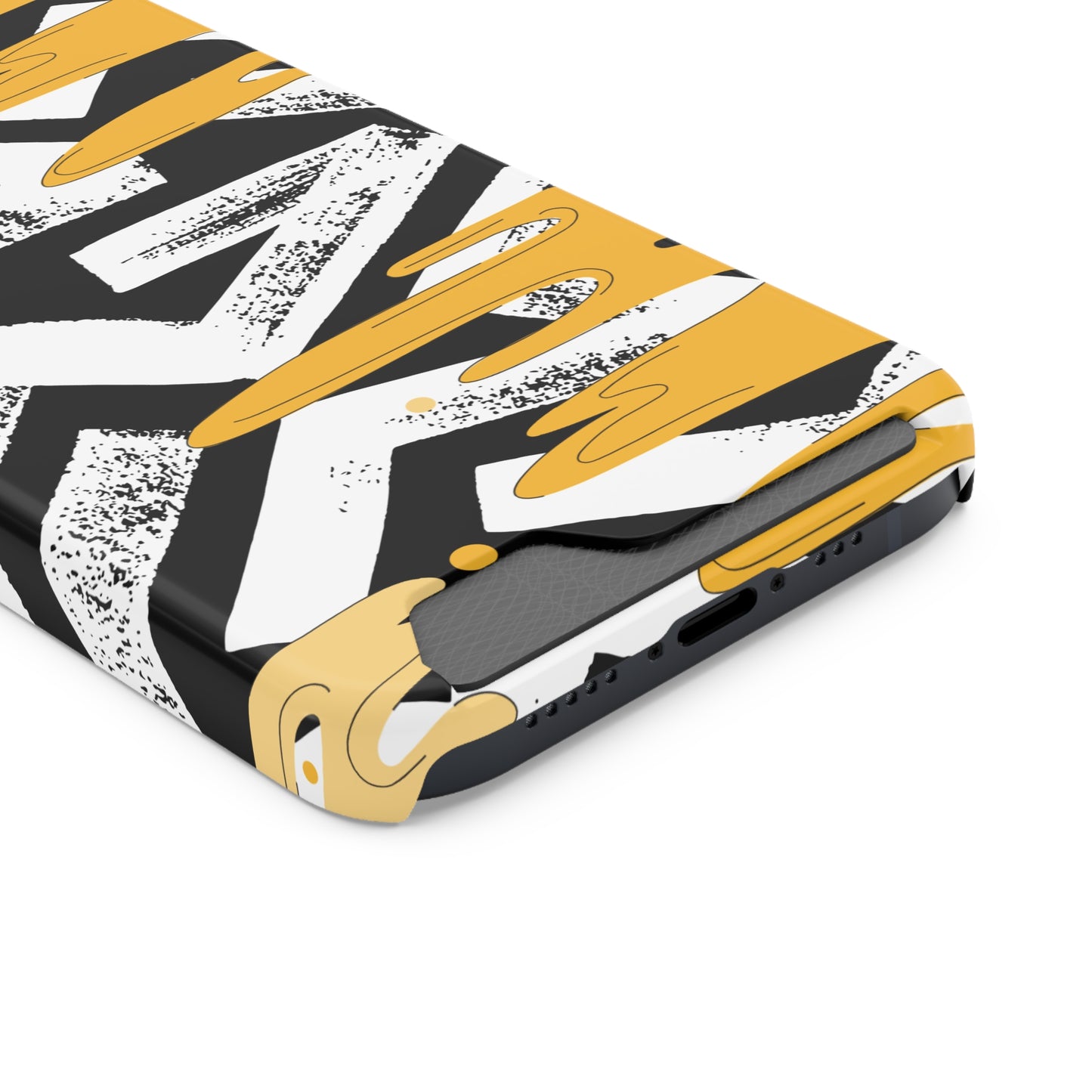 Decorative Phone Case with Card Holder - Unique Phone Cases - Decorative Print Phone Case