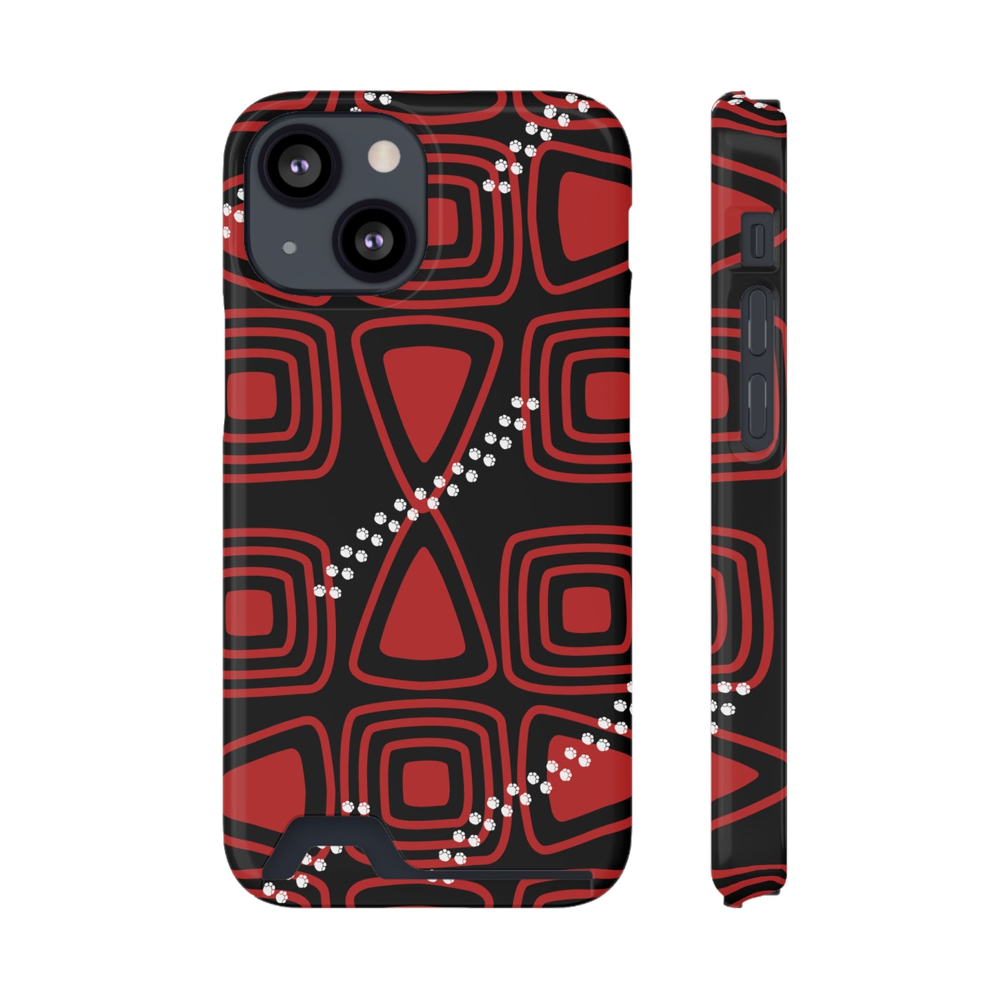 Ethnic Phone Case with Card Holder - Unique Phone Cases - Ethnic Print Phone Case