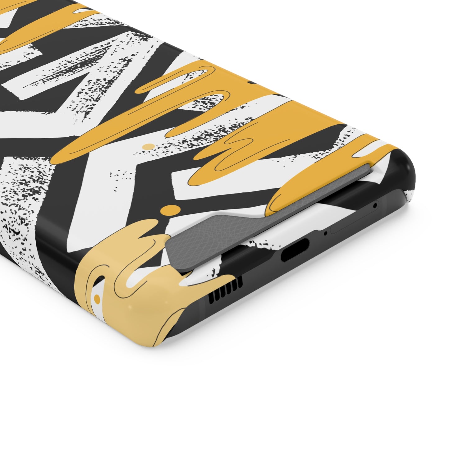 Decorative Phone Case with Card Holder - Unique Phone Cases - Decorative Print Phone Case