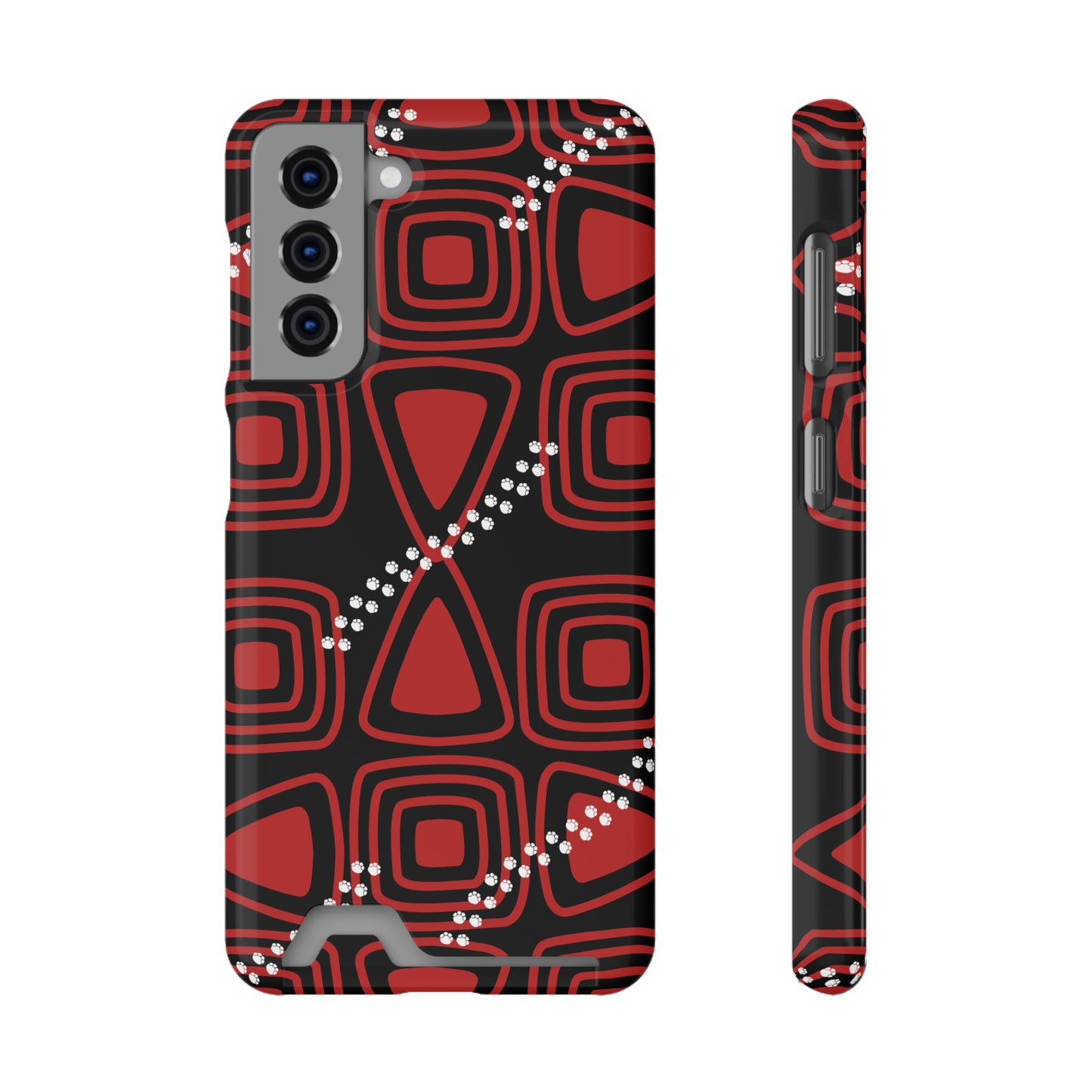Ethnic Phone Case with Card Holder - Unique Phone Cases - Ethnic Print Phone Case