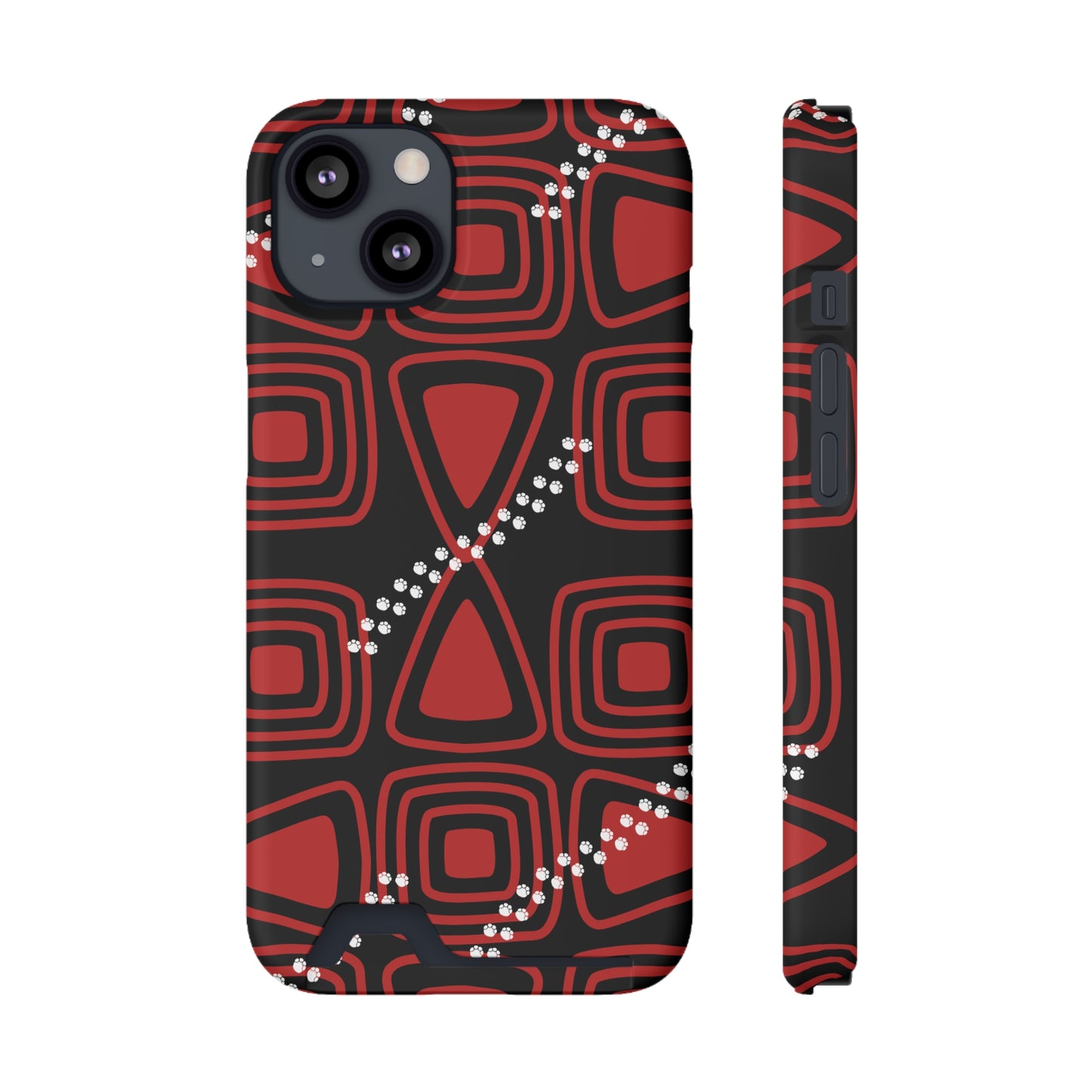 Ethnic Phone Case with Card Holder - Unique Phone Cases - Ethnic Print Phone Case