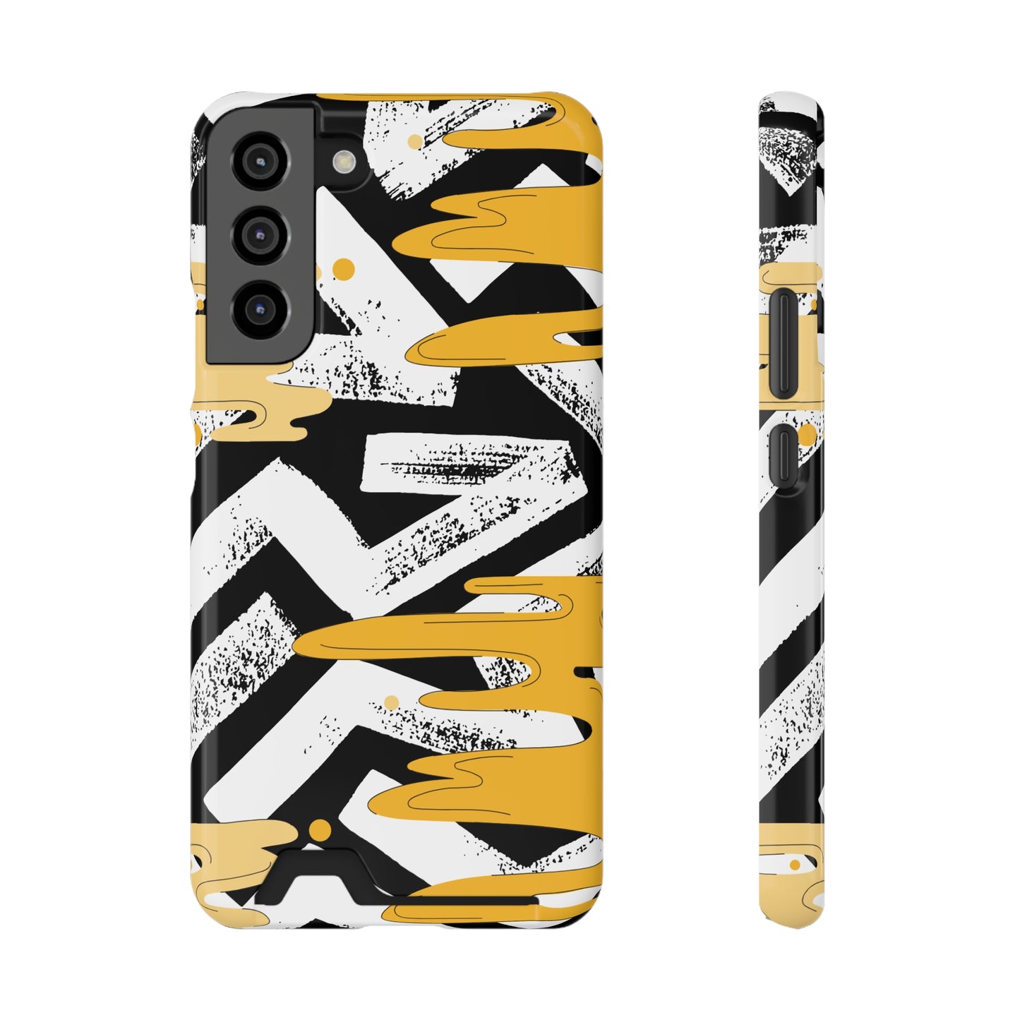 Decorative Phone Case with Card Holder - Unique Phone Cases - Decorative Print Phone Case