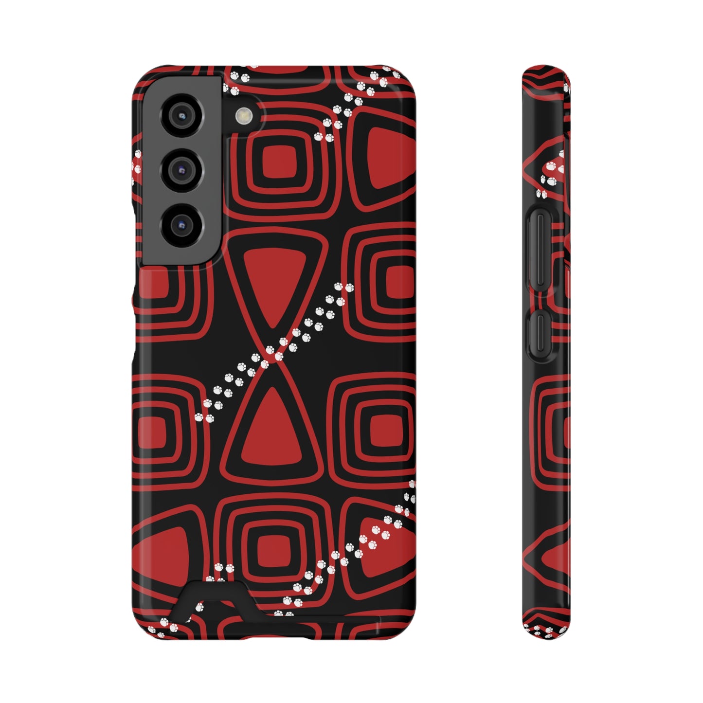 Ethnic Phone Case with Card Holder - Unique Phone Cases - Ethnic Print Phone Case