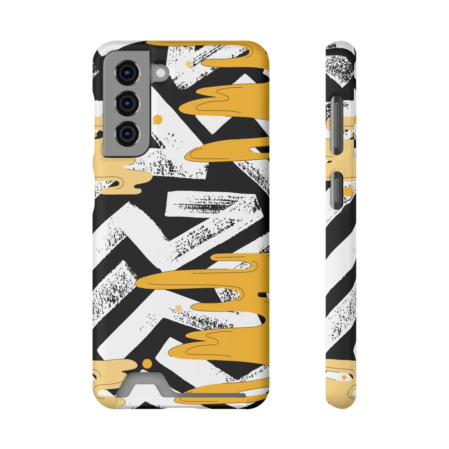 Decorative Phone Case with Card Holder - Unique Phone Cases - Decorative Print Phone Case