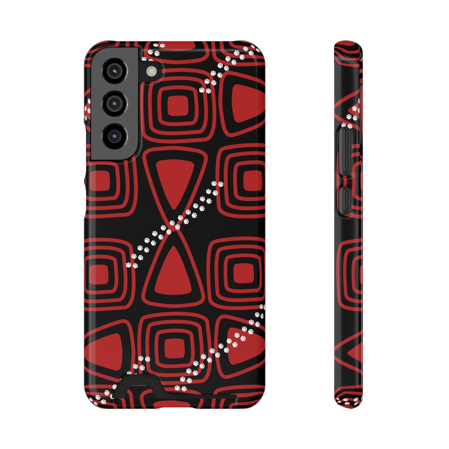 Ethnic Phone Case with Card Holder - Unique Phone Cases - Ethnic Print Phone Case