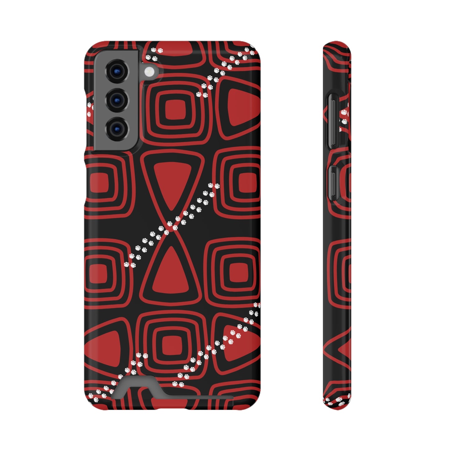 Ethnic Phone Case with Card Holder - Unique Phone Cases - Ethnic Print Phone Case