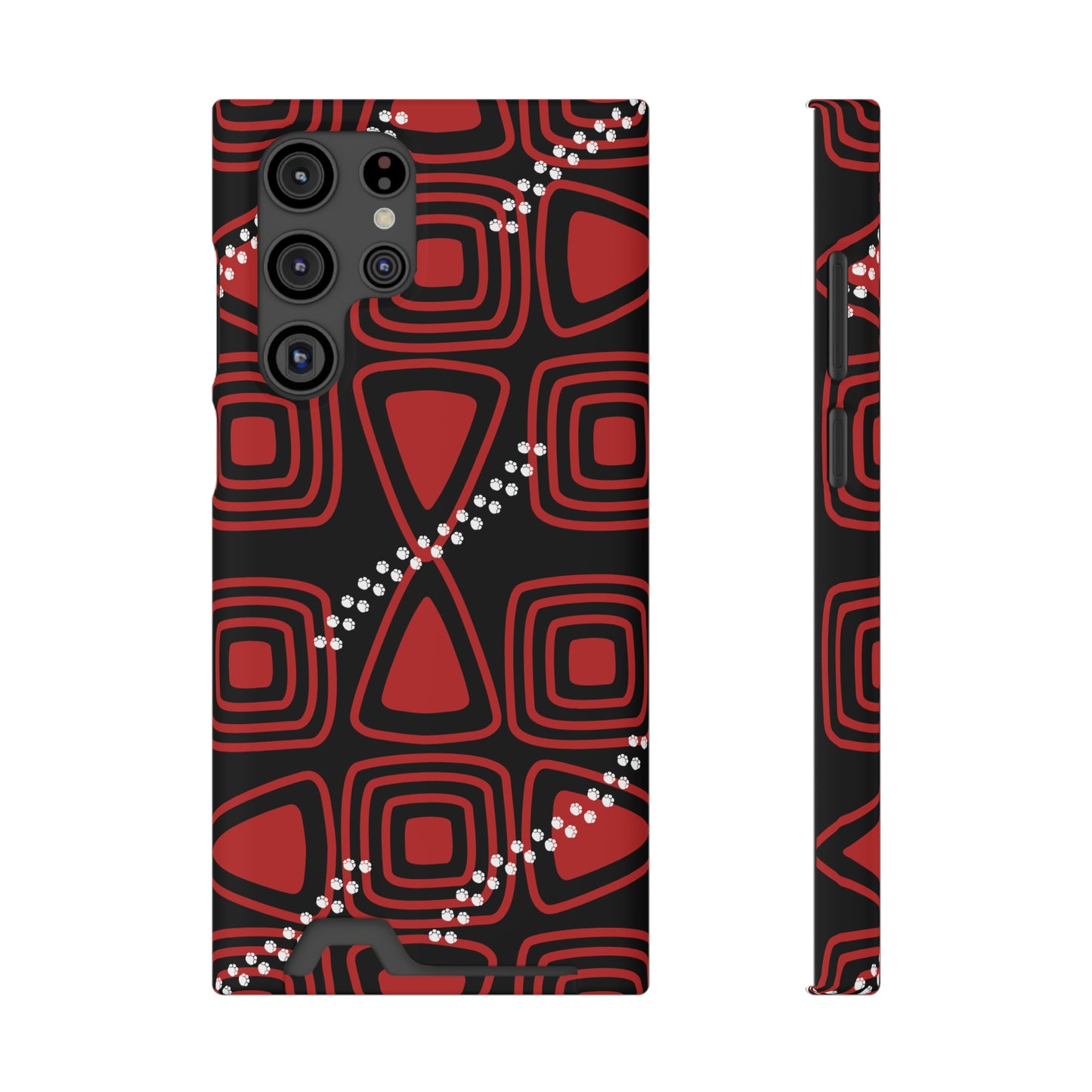 Ethnic Phone Case with Card Holder - Unique Phone Cases - Ethnic Print Phone Case