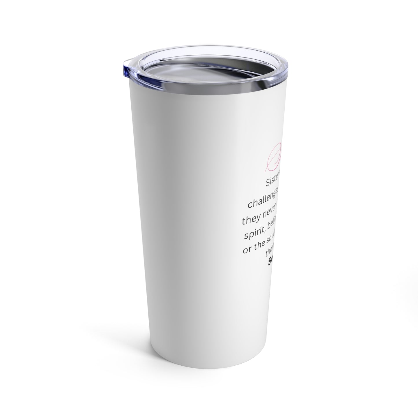 Beautiful Tumbler - "Sisters" (Word Art) - White Tumbler 20oz - Gifts - Women - Etsy - Gifts