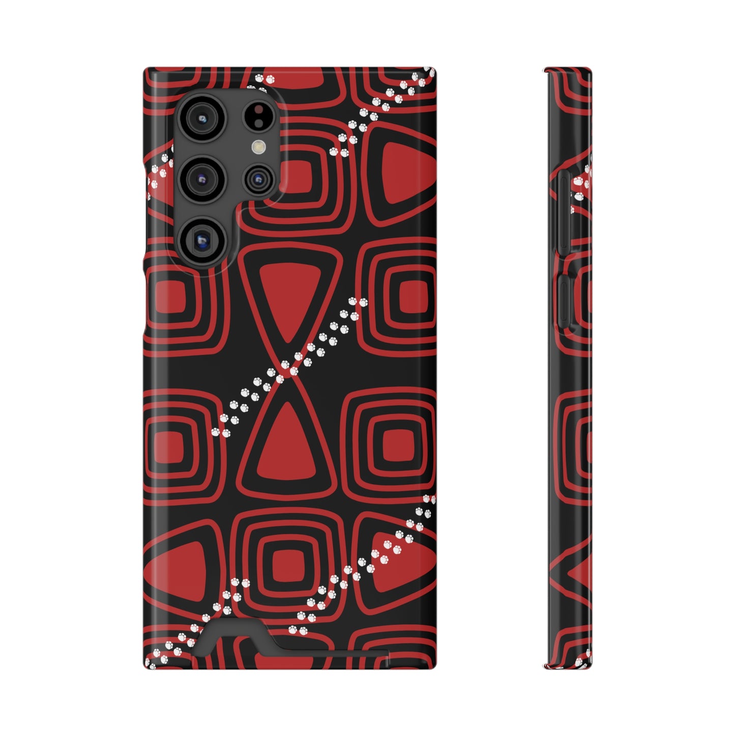 Ethnic Phone Case with Card Holder - Unique Phone Cases - Ethnic Print Phone Case