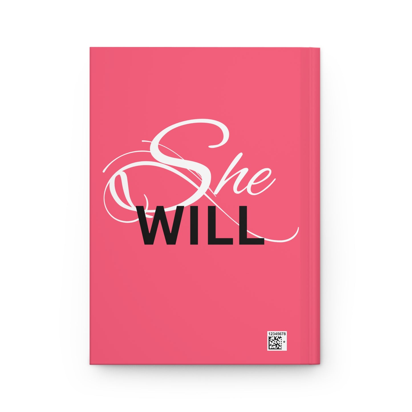 Pink "She Will" Hardcover Journal Matte - Women - Girls - Inspirational - Gifts - Encouragement for Women