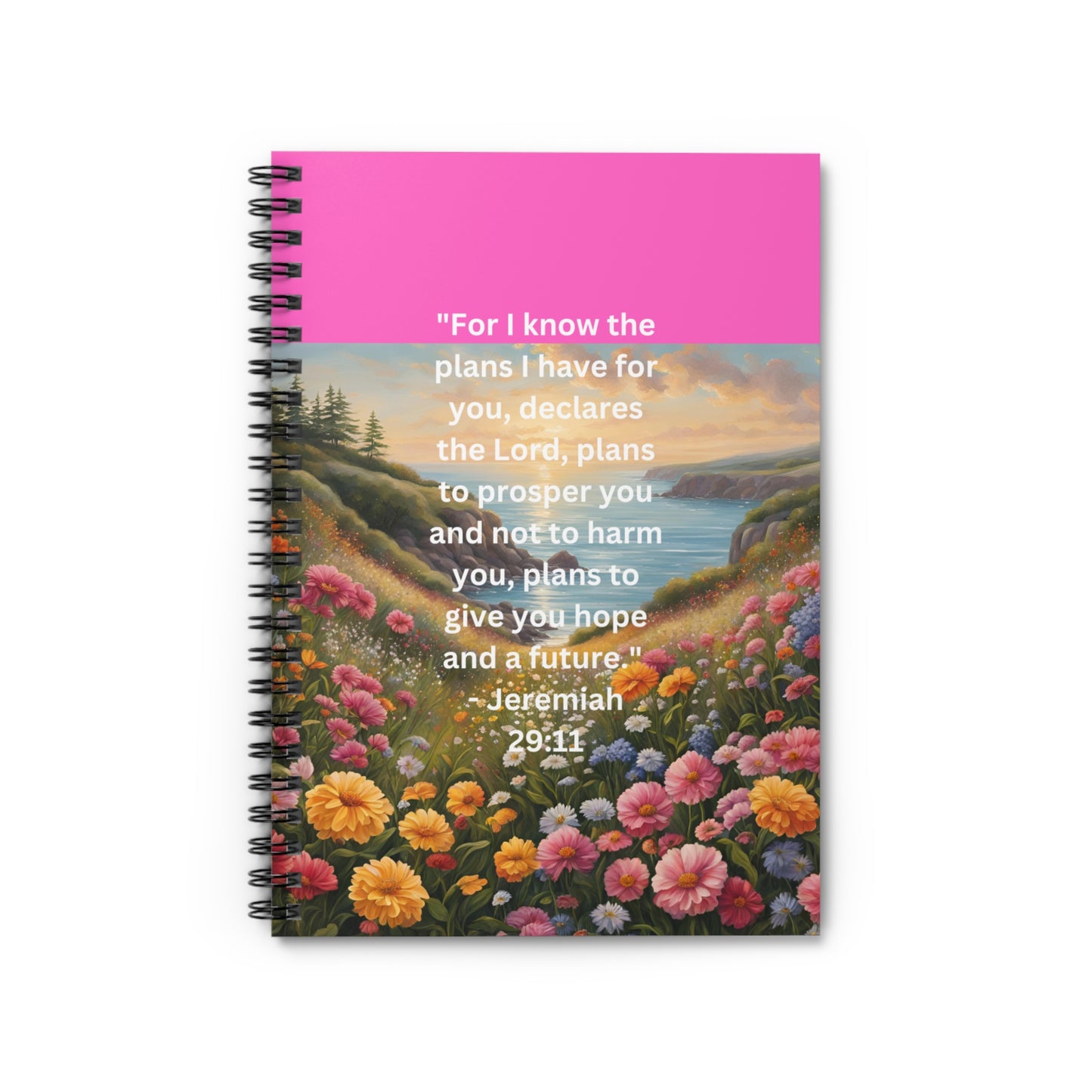 Bible Verse - Spiral Notebook - Ruled Line - Journaling - Lists - Notes
