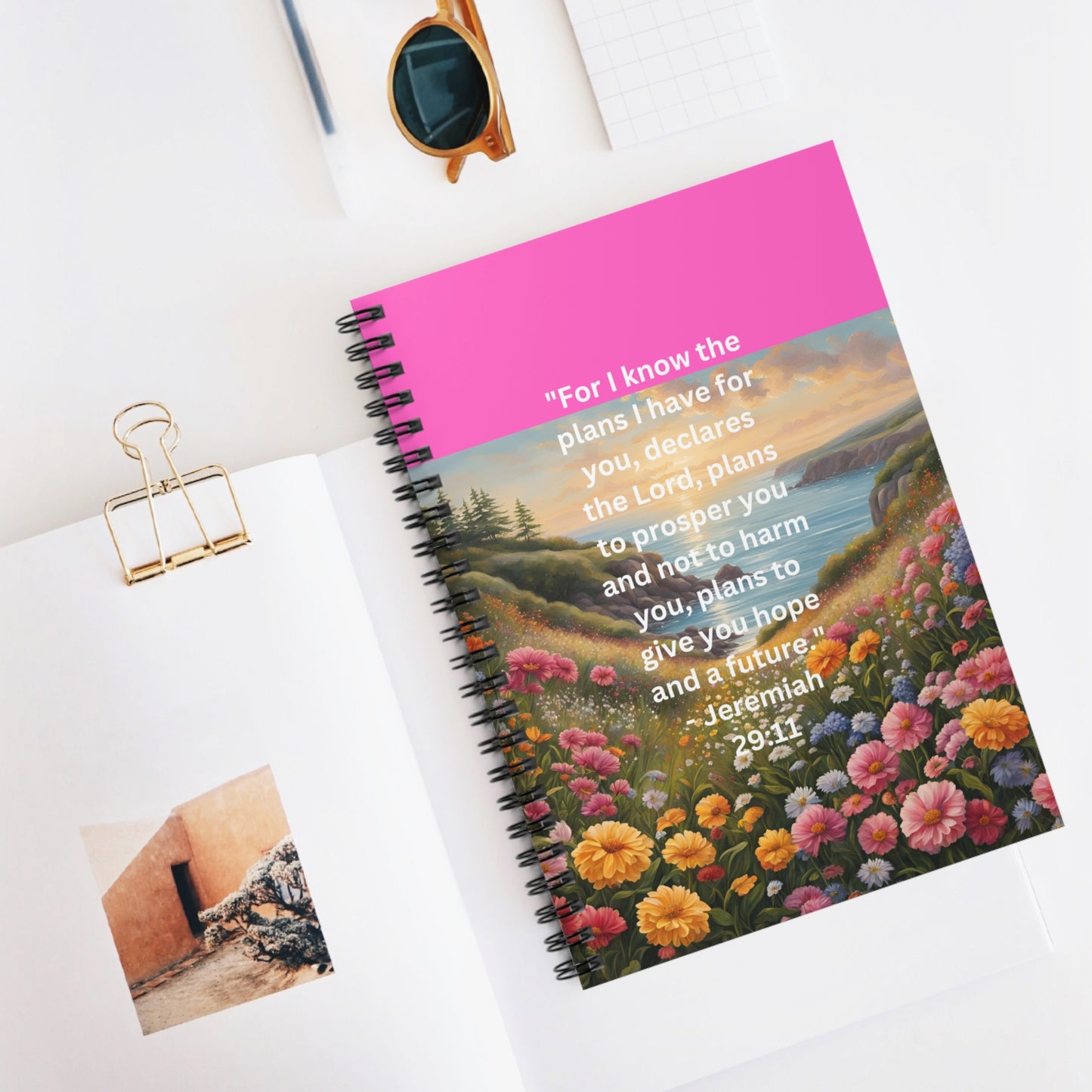 Bible Verse - Spiral Notebook - Ruled Line - Journaling - Lists - Notes