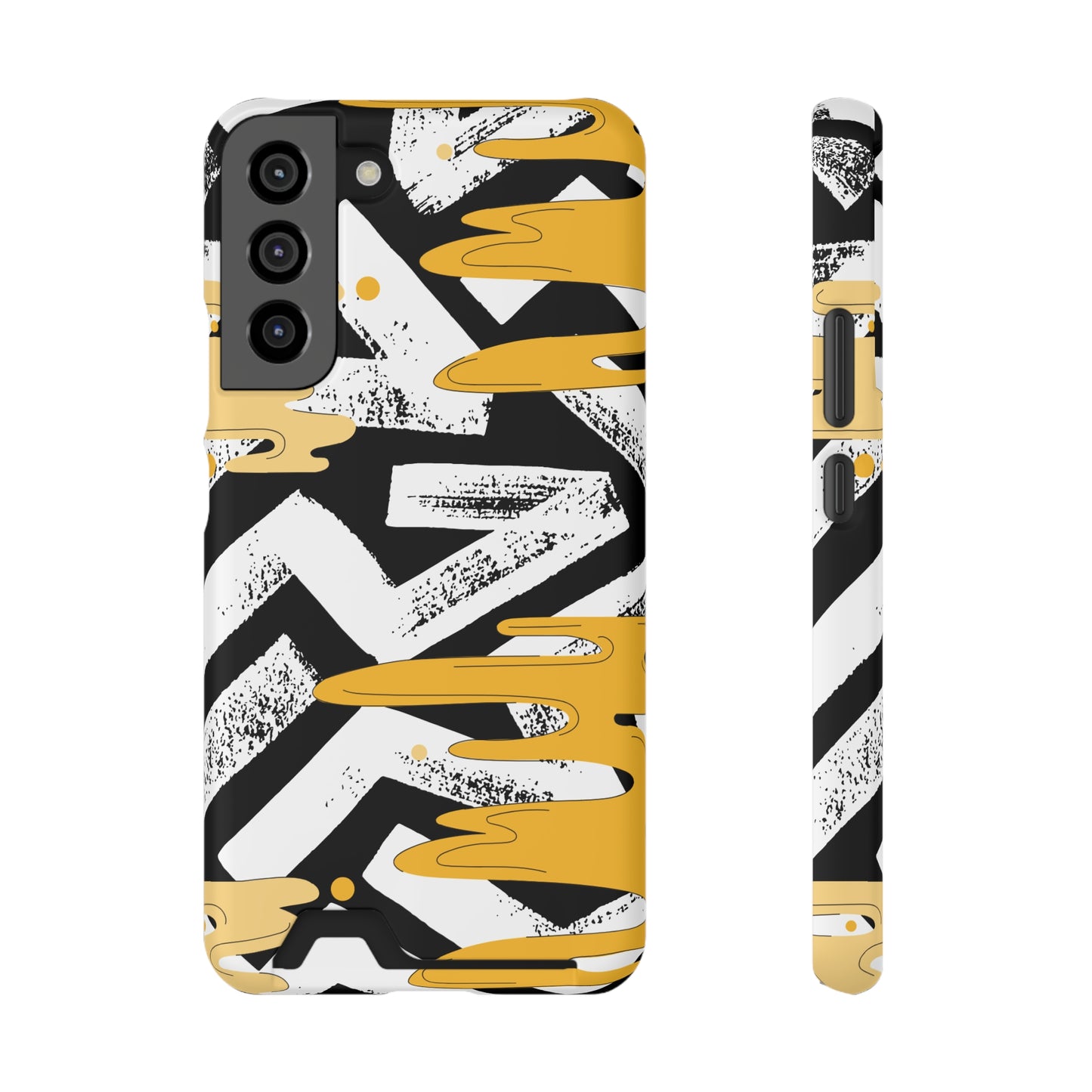 Decorative Phone Case with Card Holder - Unique Phone Cases - Decorative Print Phone Case