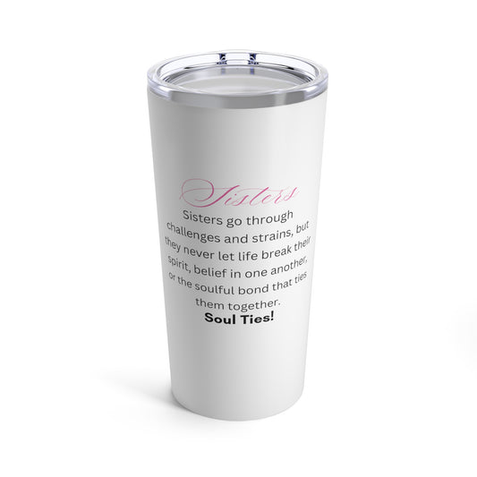 Beautiful Tumbler - "Sisters" (Word Art) - White Tumbler 20oz - Gifts - Women - Etsy - Gifts