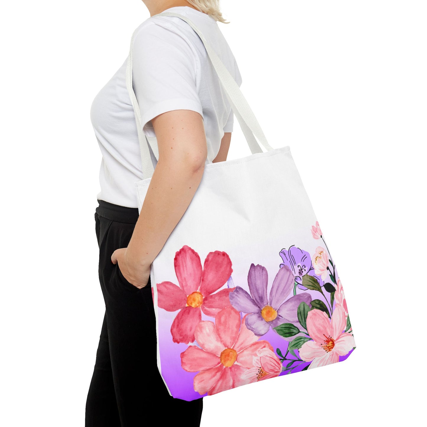 Colorful Floral Tote Bag (AOP)