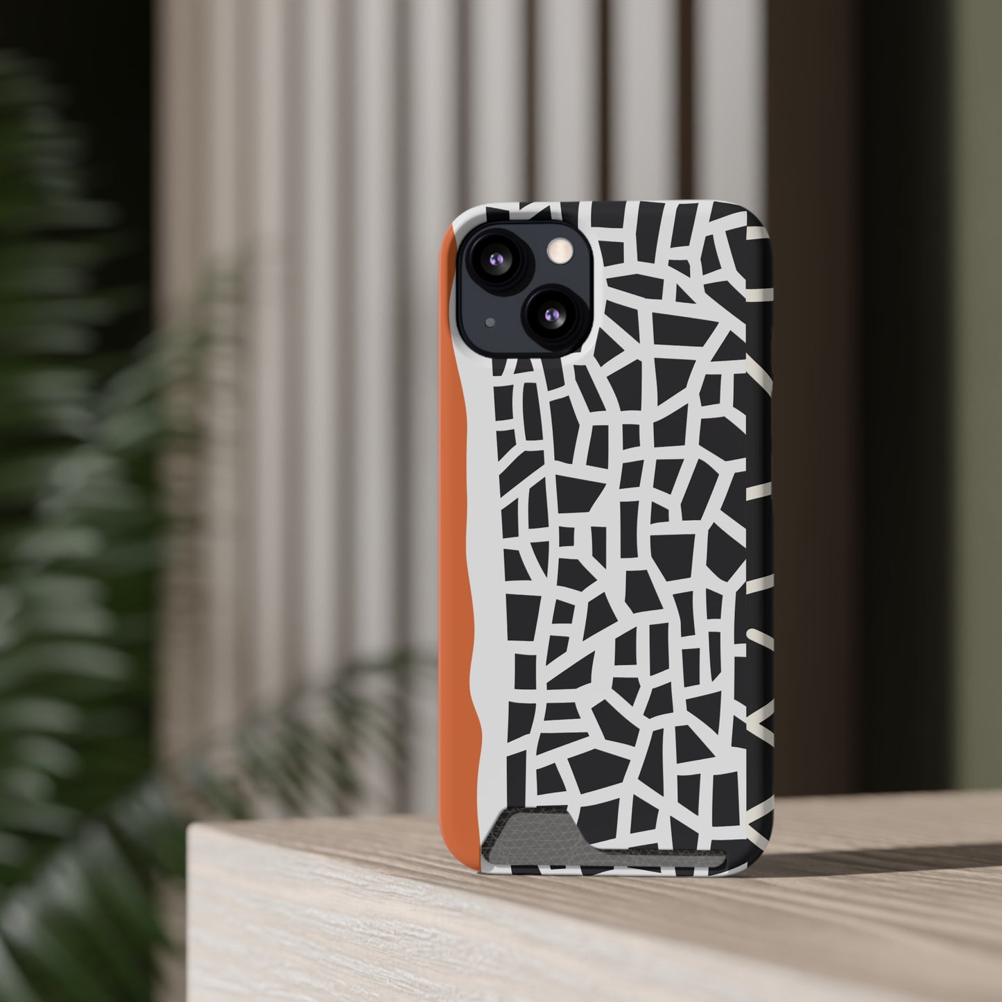 Ethnic Phone Case with Card Holder - Unique Phone Cases - Ethnic Print Phone Case