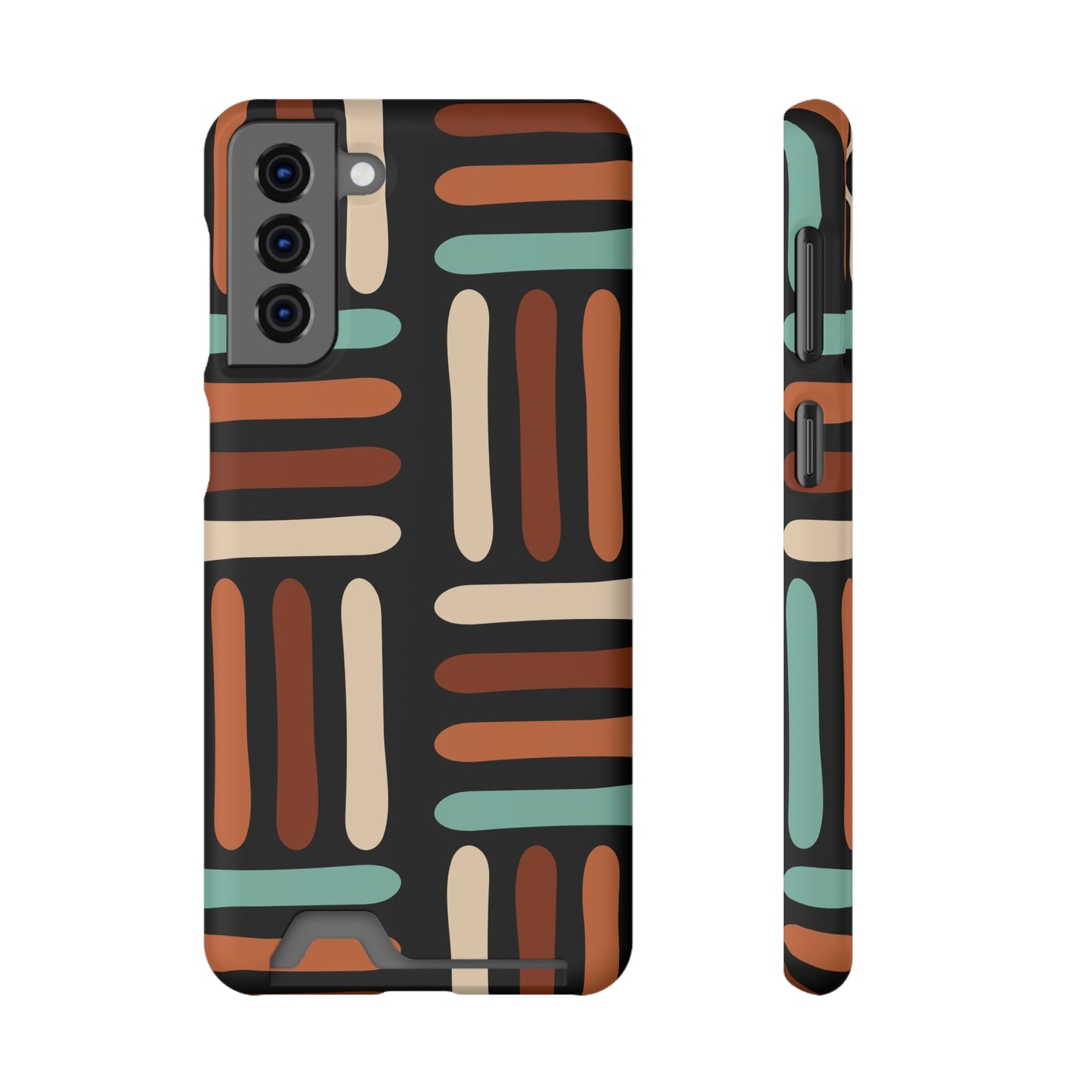 Ethnic Phone Case with Card Holder - Unique Phone Cases - Ethnic Print Phone Case