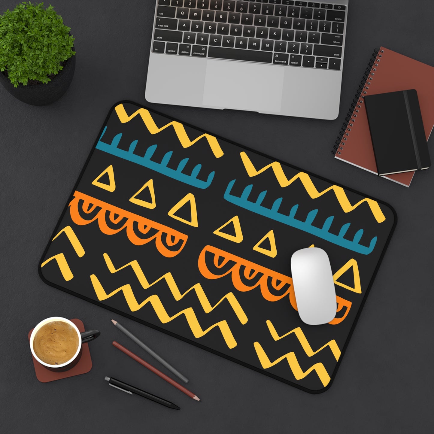 Beautiful Ethnic Print - Desk Mat - Office - Study - Gifts - Household Items