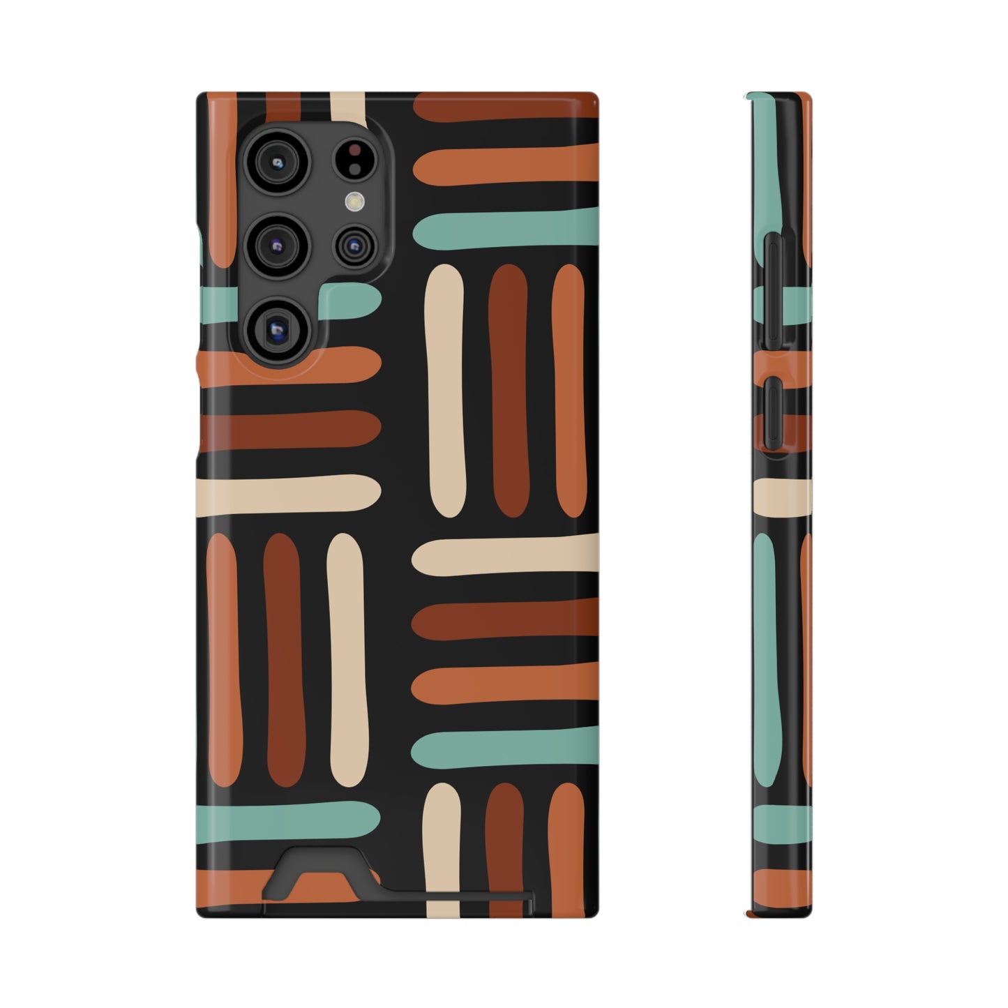 Ethnic Phone Case with Card Holder - Unique Phone Cases - Ethnic Print Phone Case