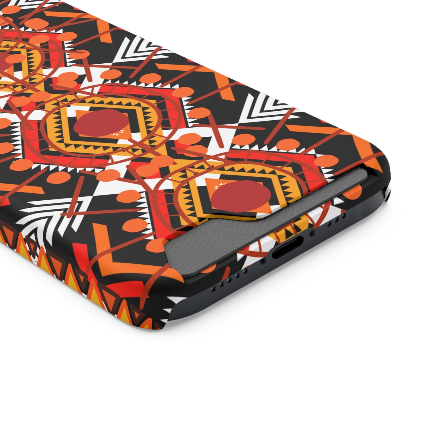 Ethnic Phone Case with Card Holder - Unique Phone Cases - Ethnic Print Phone Case