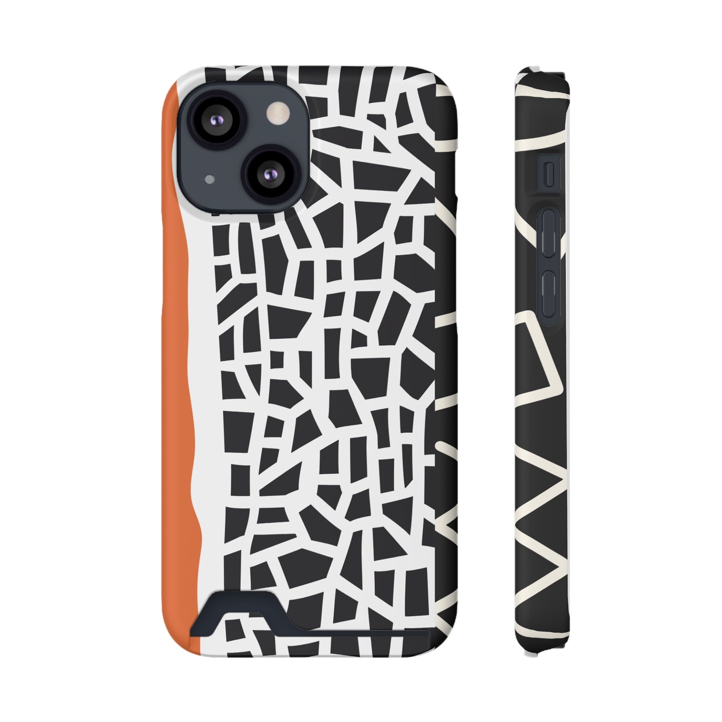 Ethnic Phone Case with Card Holder - Unique Phone Cases - Ethnic Print Phone Case