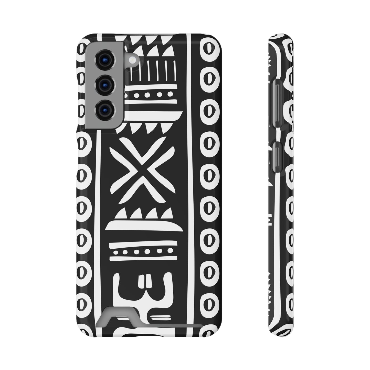 Ethnic Phone Case with Card Holder - Unique Phone Cases - African Print Phone Case