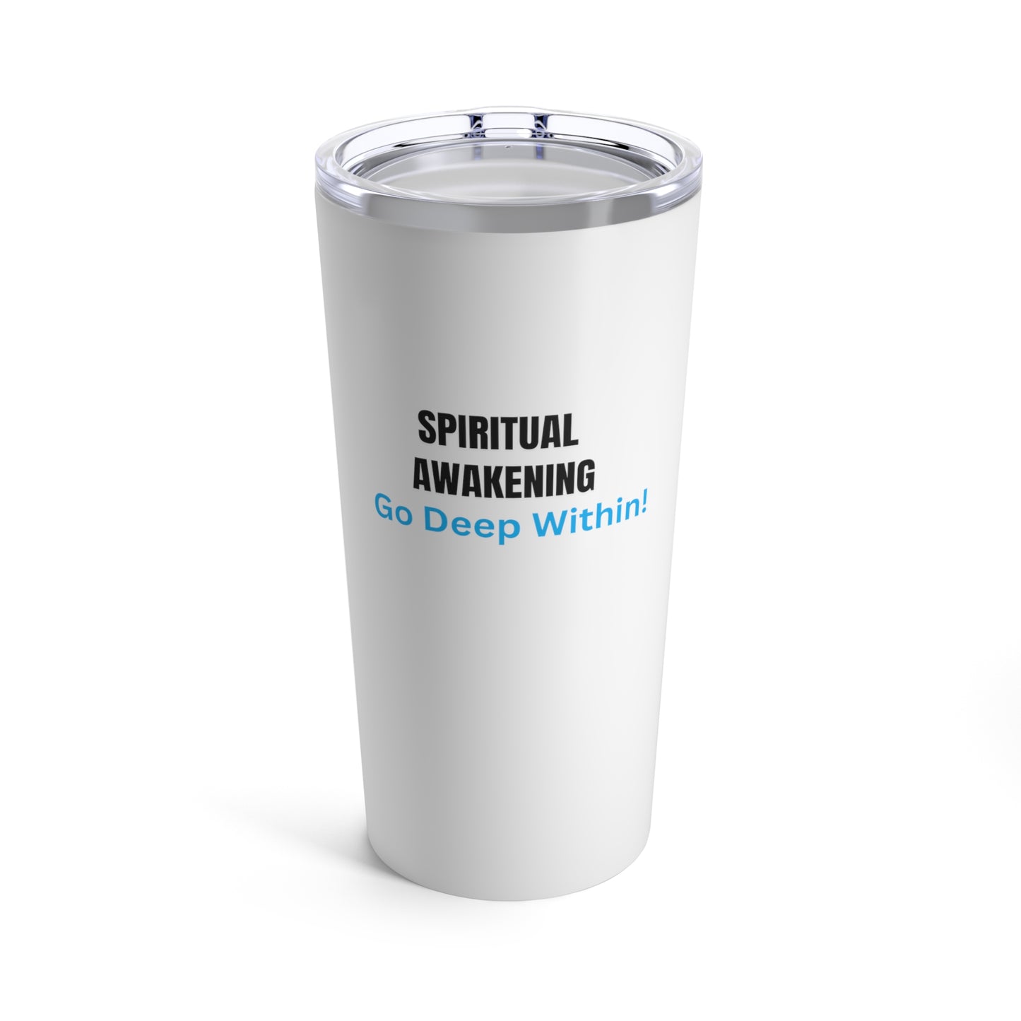 Inspirational Tumbler - "Spiritual Awakening" (Word Art) - White Tumbler 20oz - Gifts - Women - Men - Etsy - Gifts - Coffee - Tea