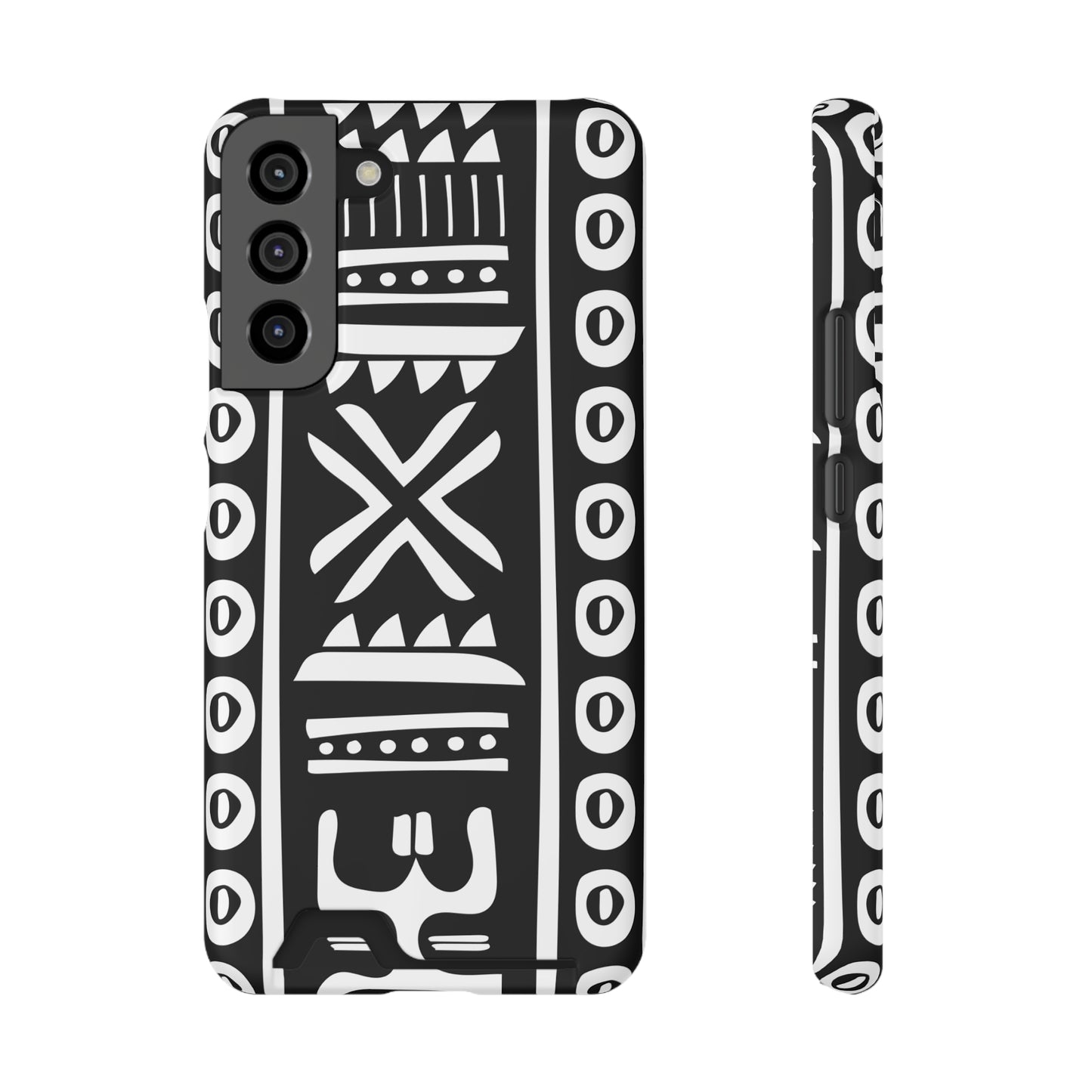 Ethnic Phone Case with Card Holder - Unique Phone Cases - African Print Phone Case