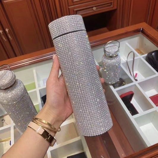 Luxury flash diamond vacuum flask