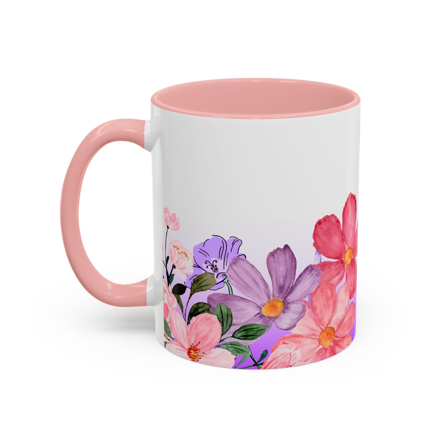 Inspirational Floral - Accent Coffee Mug (11, 15oz)