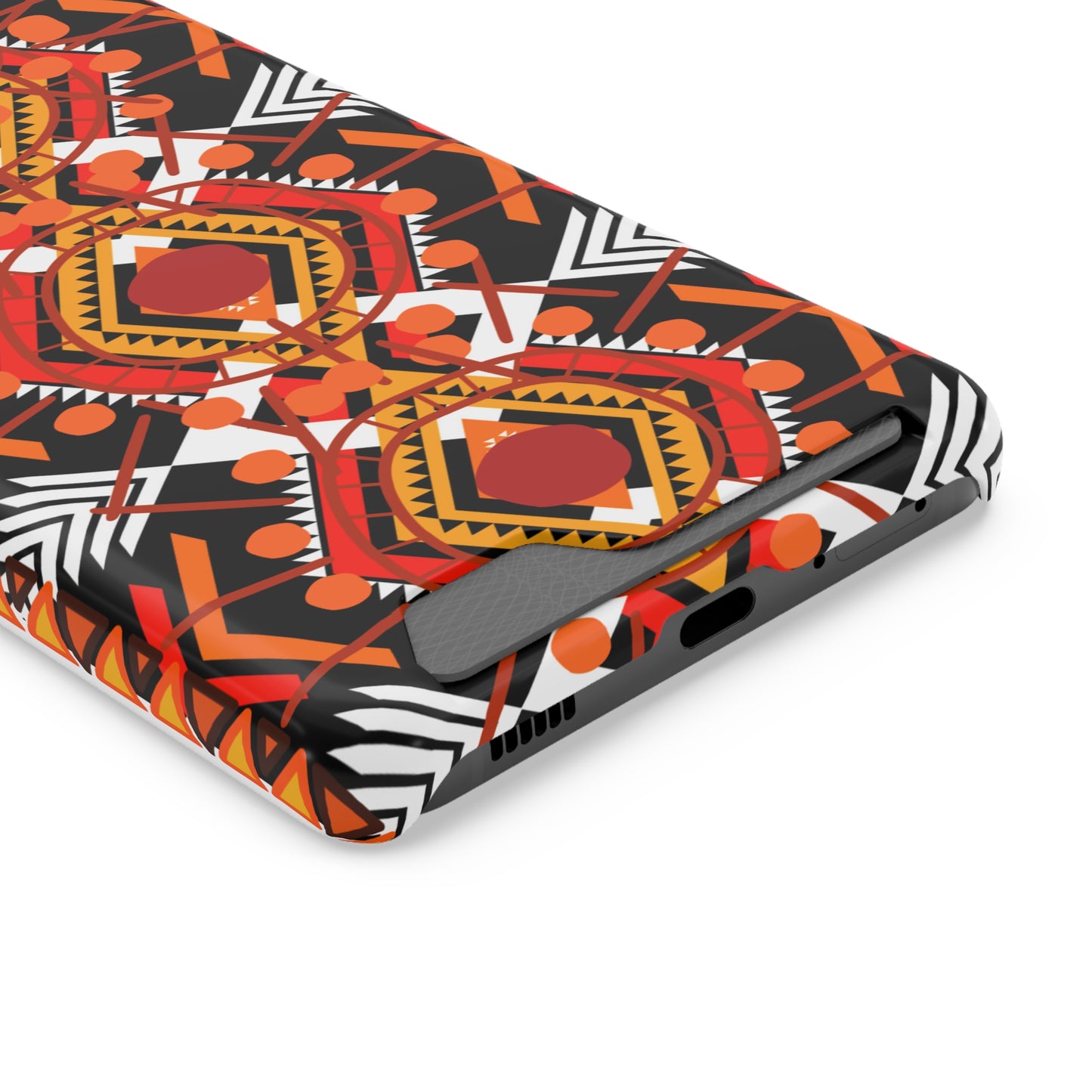 Ethnic Phone Case with Card Holder - Unique Phone Cases - Ethnic Print Phone Case