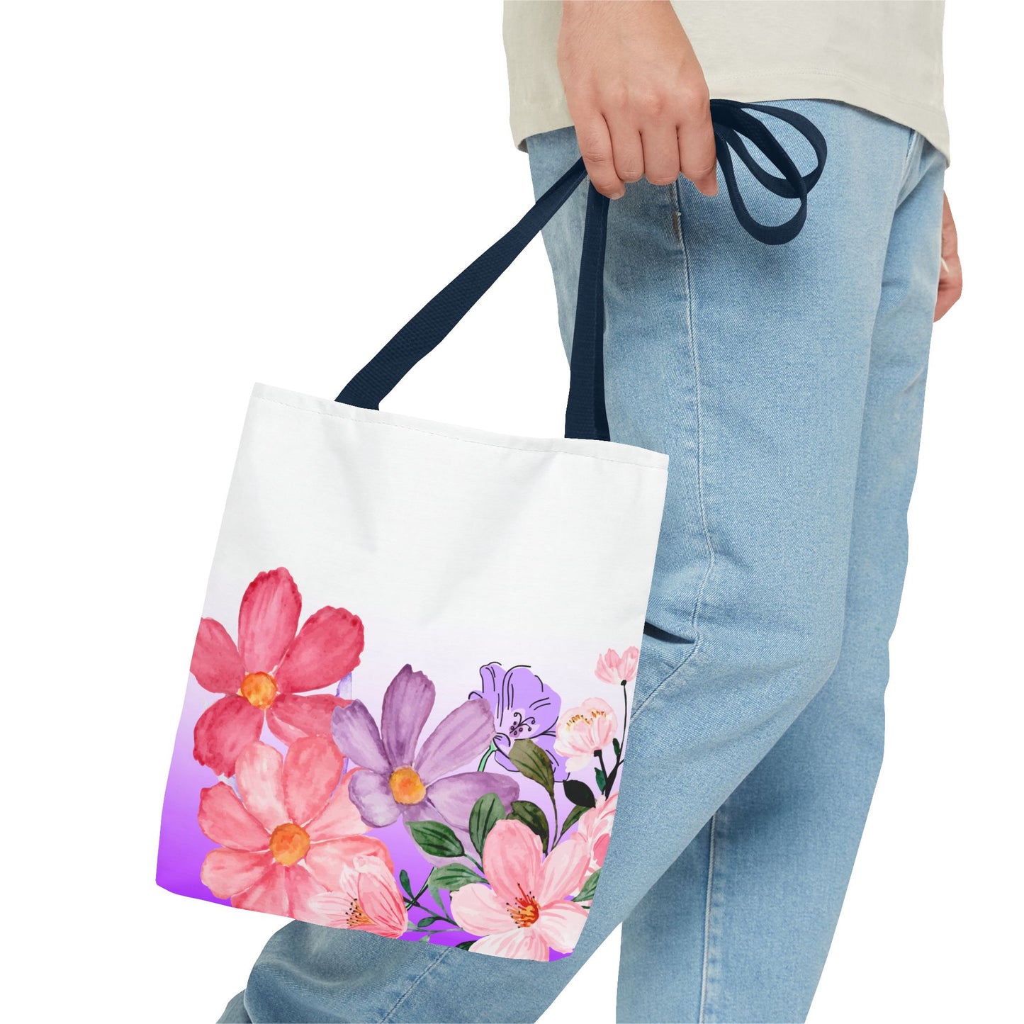 Colorful Floral Tote Bag (AOP)