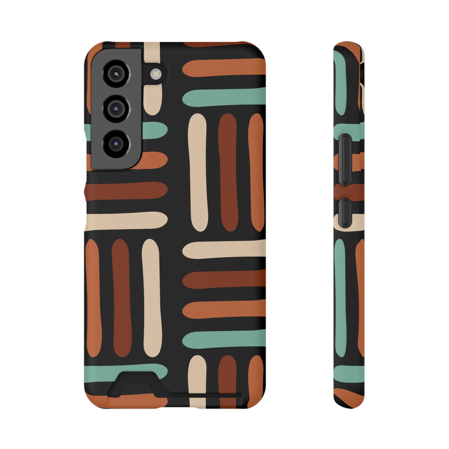 Ethnic Phone Case with Card Holder - Unique Phone Cases - Ethnic Print Phone Case