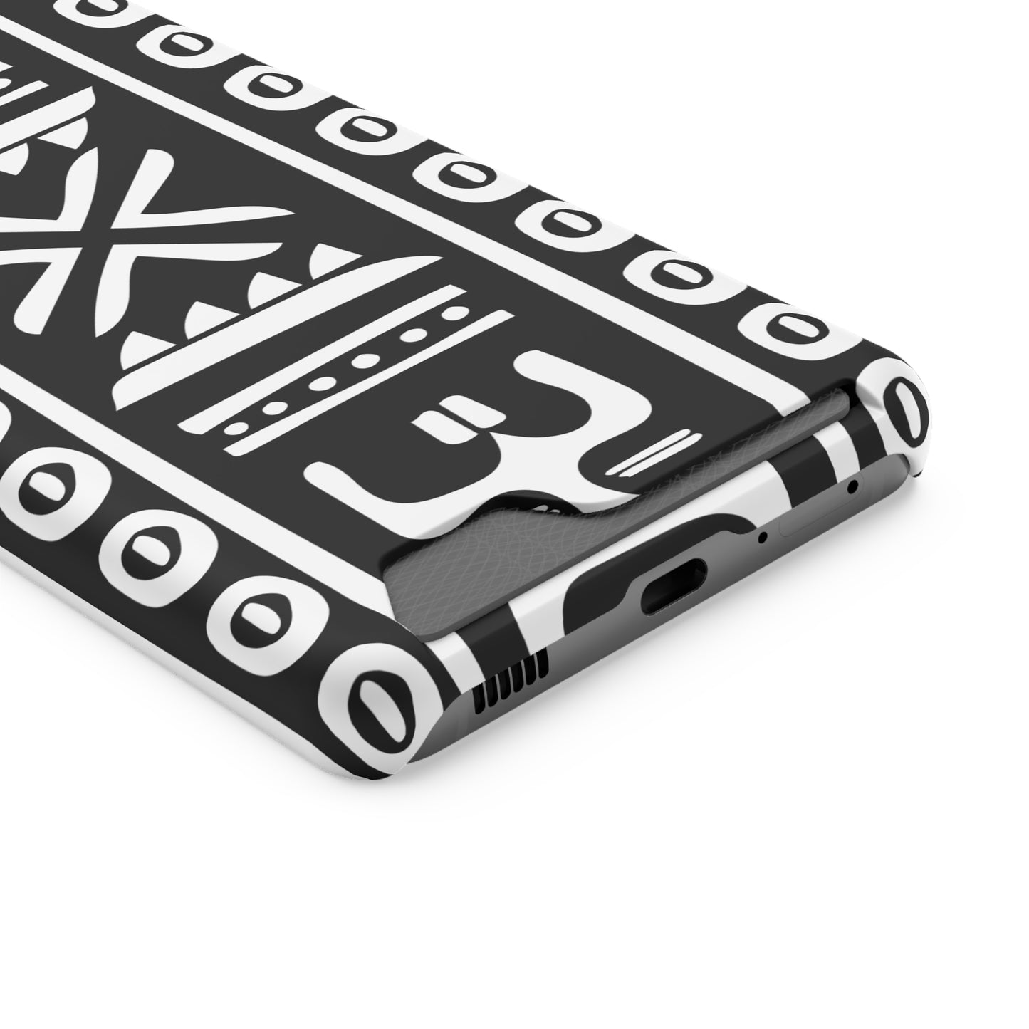 Ethnic Phone Case with Card Holder - Unique Phone Cases - African Print Phone Case