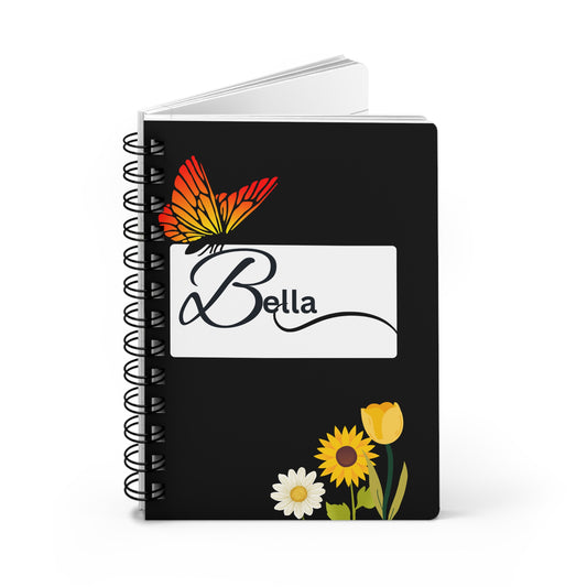 Journal "Bella" Butterflies - Spiral Bound Journal