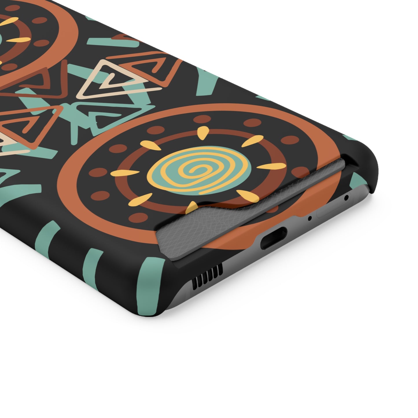 Ethnic Phone Case with Card Holder - Unique Phone Cases - Ethnic Print Phone Case