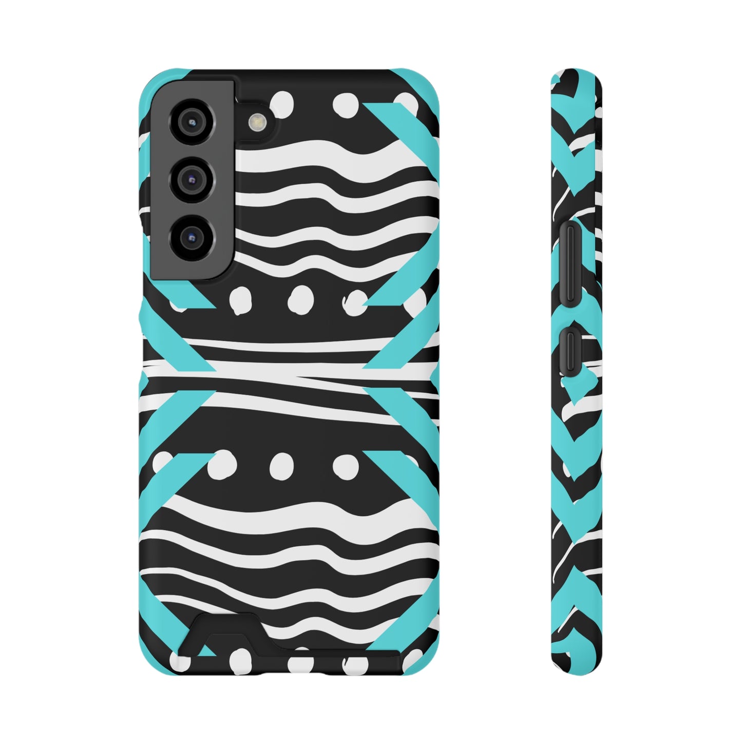 Ethnic Phone Case with Card Holder - Unique Phone Cases - Ethnic Print Phone Case