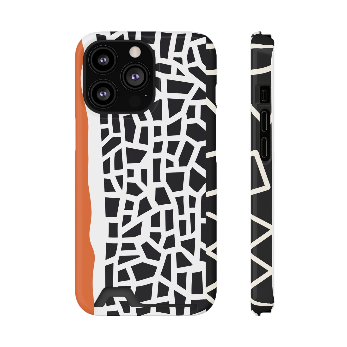 Ethnic Phone Case with Card Holder - Unique Phone Cases - Ethnic Print Phone Case