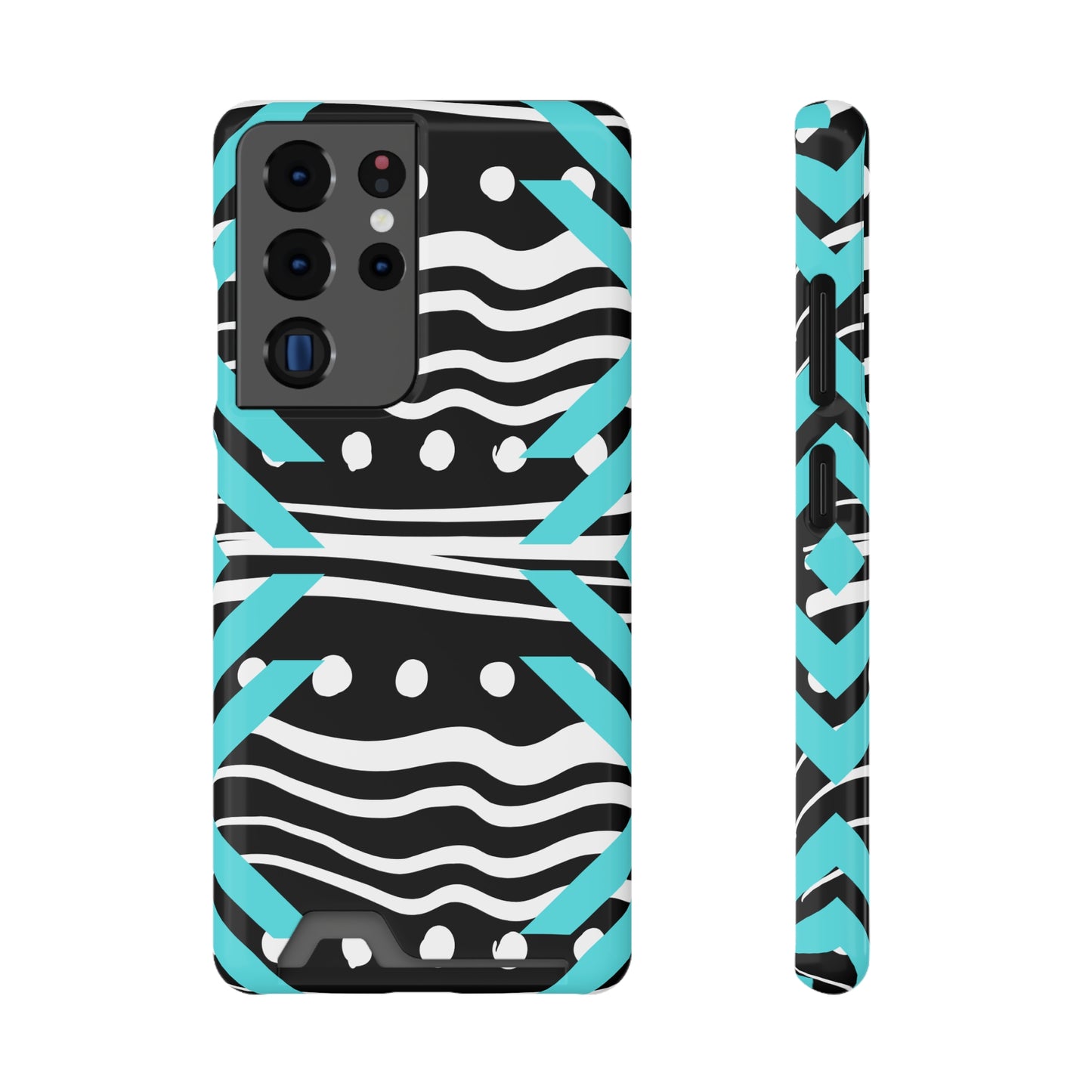 Ethnic Phone Case with Card Holder - Unique Phone Cases - Ethnic Print Phone Case