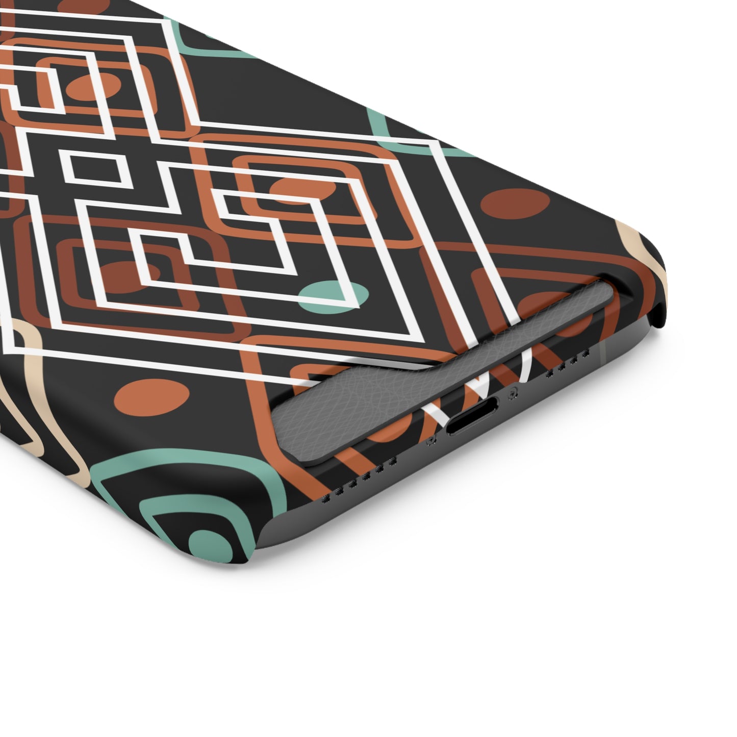 Ethnic Phone Case with Card Holder - Unique Phone Cases - Ethnic Print Phone Case