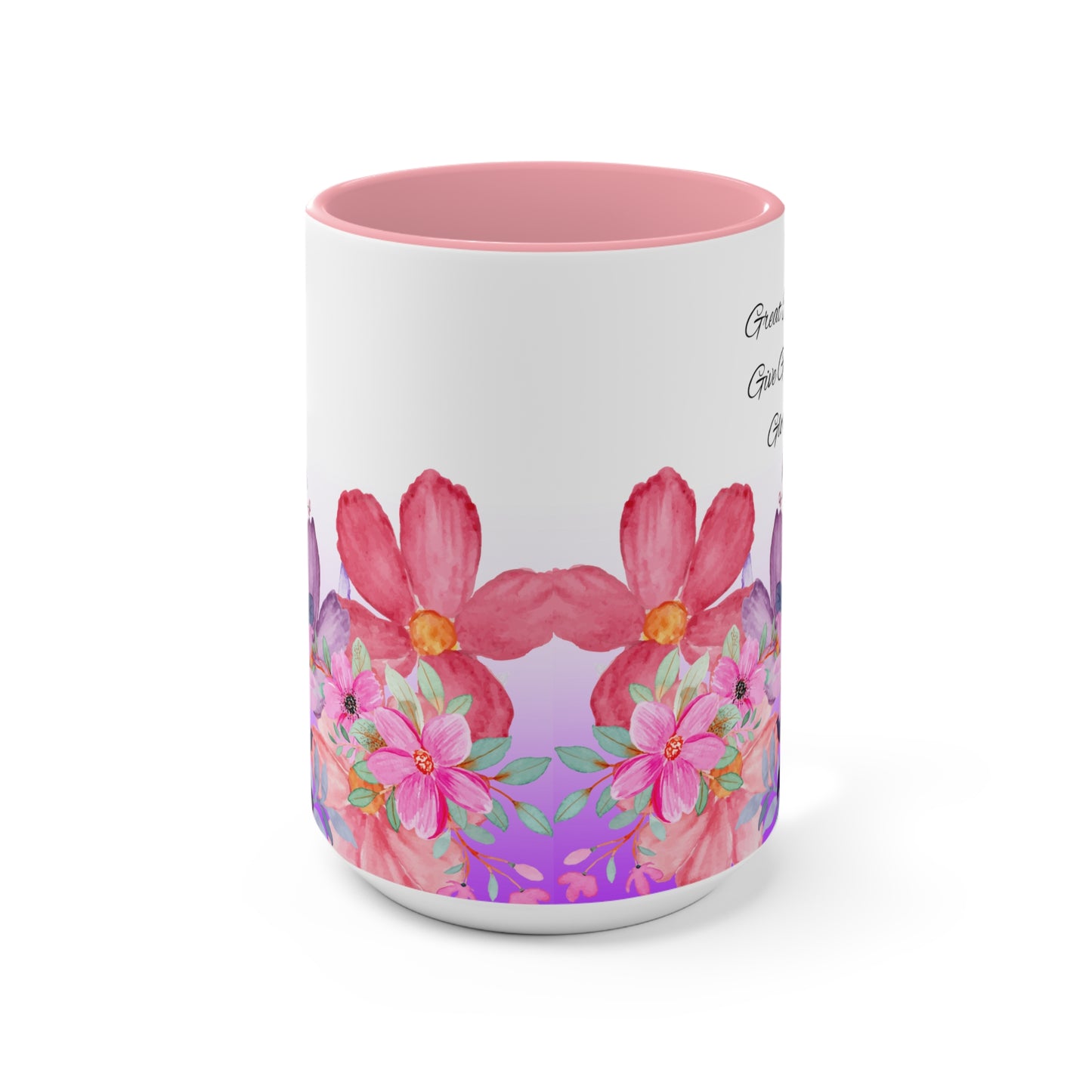 Great Rising- Give God the Glory - Floral Accent Mugs