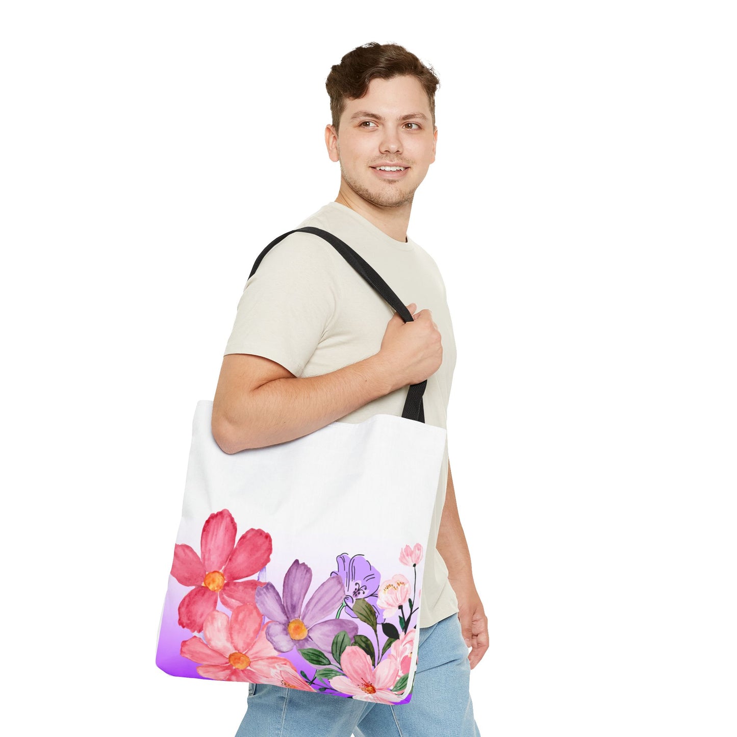 Colorful Floral Tote Bag (AOP)