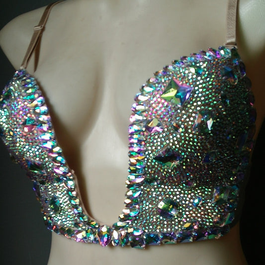 Ladies rhinestone swimsuit bikini