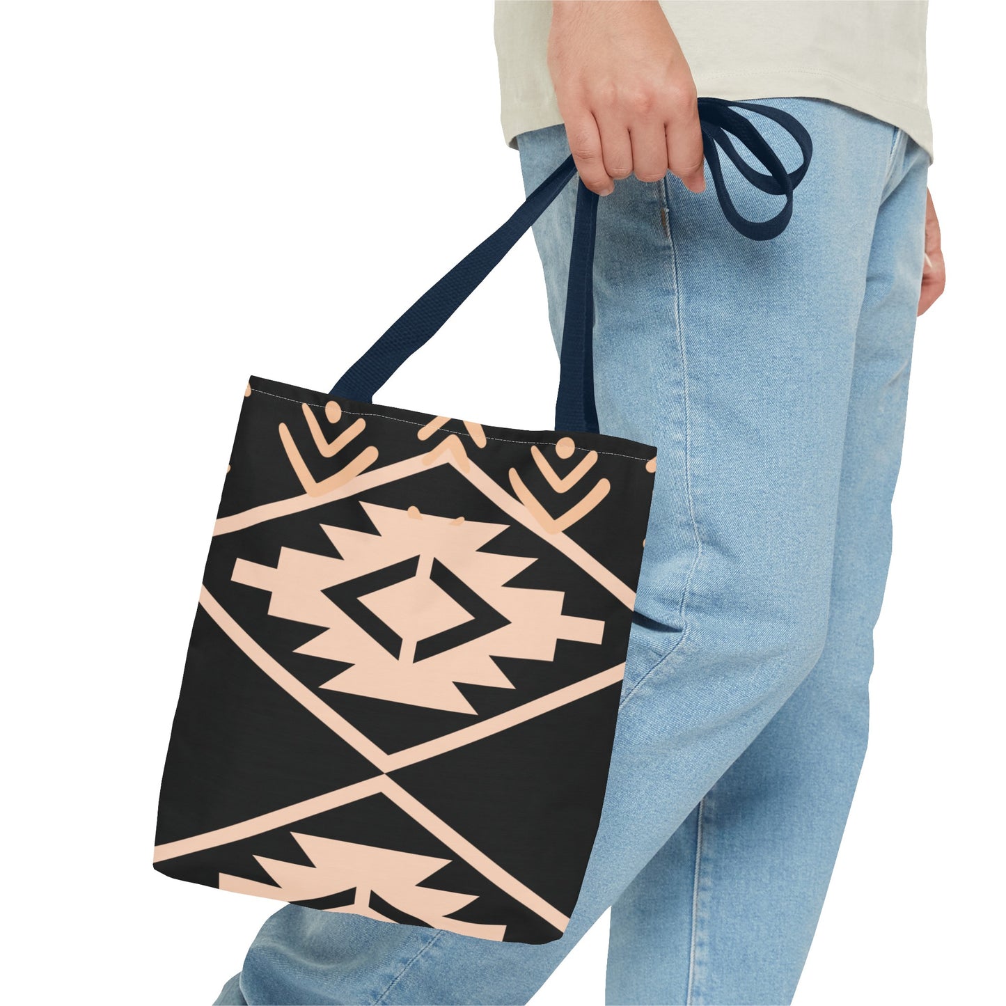 Tote Bag (AOP) - Stylish Tote Bags - Pink & Black