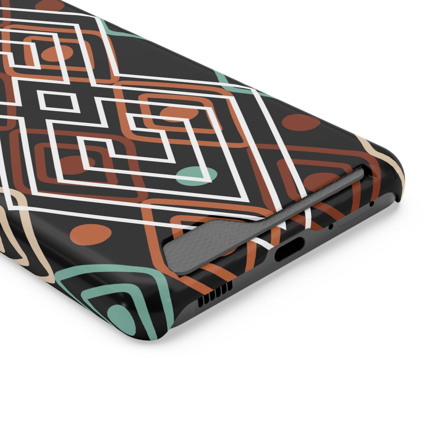 Ethnic Phone Case with Card Holder - Unique Phone Cases - Ethnic Print Phone Case